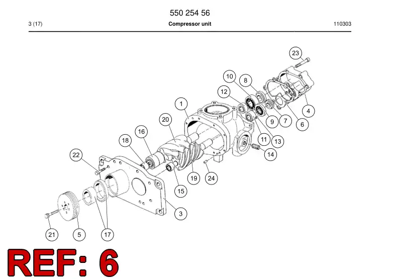 03449308 034 493 08 GASKET - Sandvik Technical Drawing