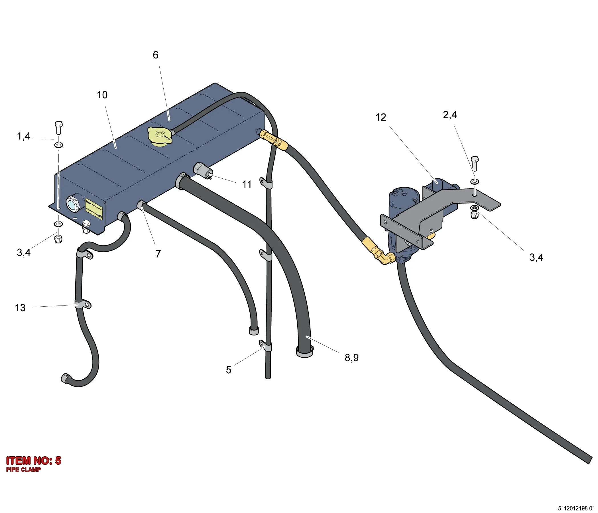 0346 1000 24 PIPE CLAMP - Technical Drawing