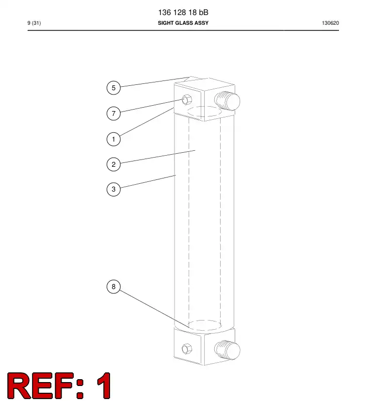 03601748d 036 017 48d CONNECTING PIECE - Sandvik Technical Drawing