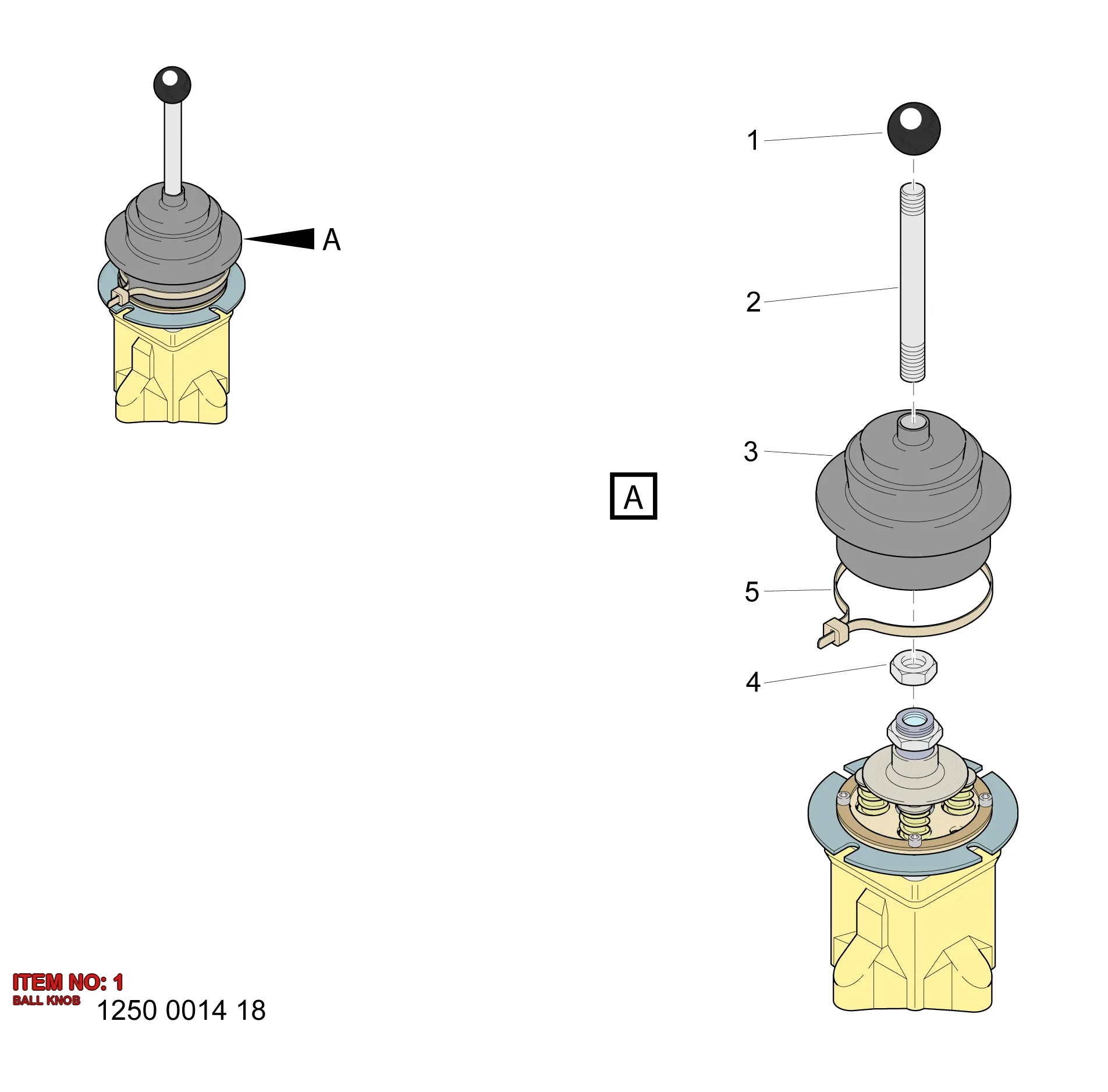 0362 1109 00 BALL KNOB - Technical Drawing