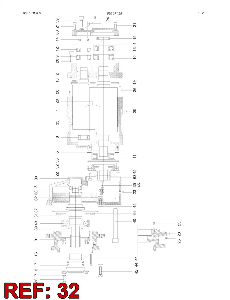 03788208 037 882 08 Guide ring - Sandvik Technical Drawing
