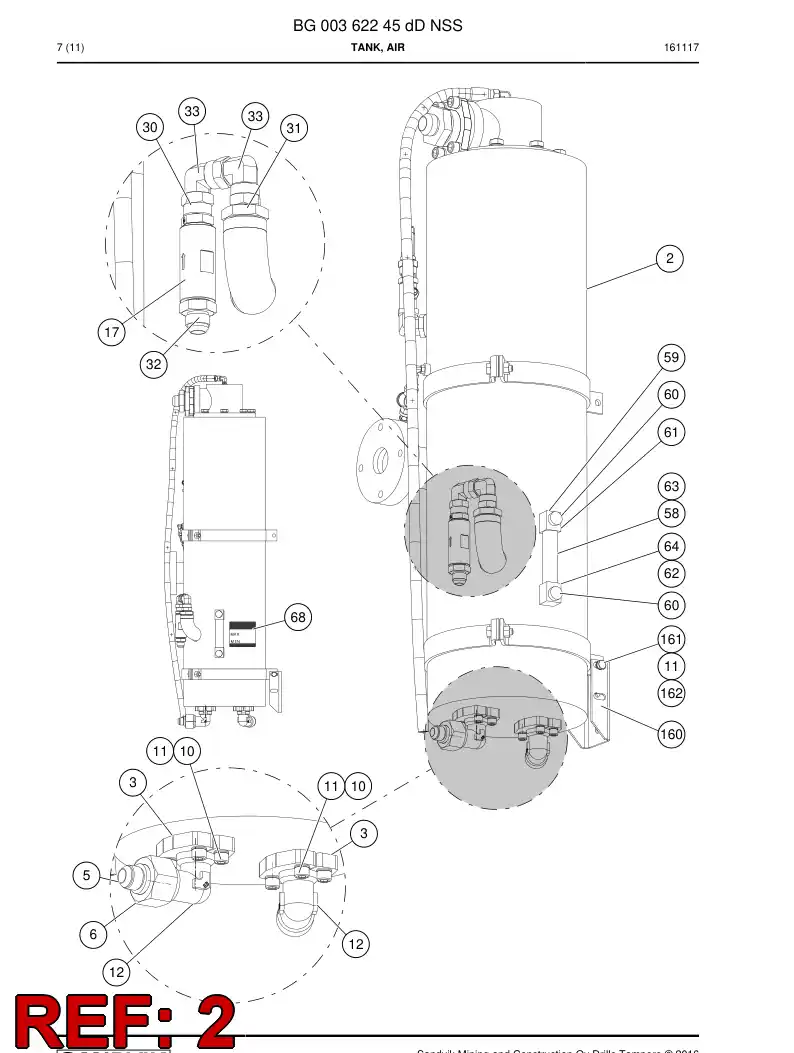 03971222b 039 712 22b RECEIVER - Sandvik Technical Drawing
