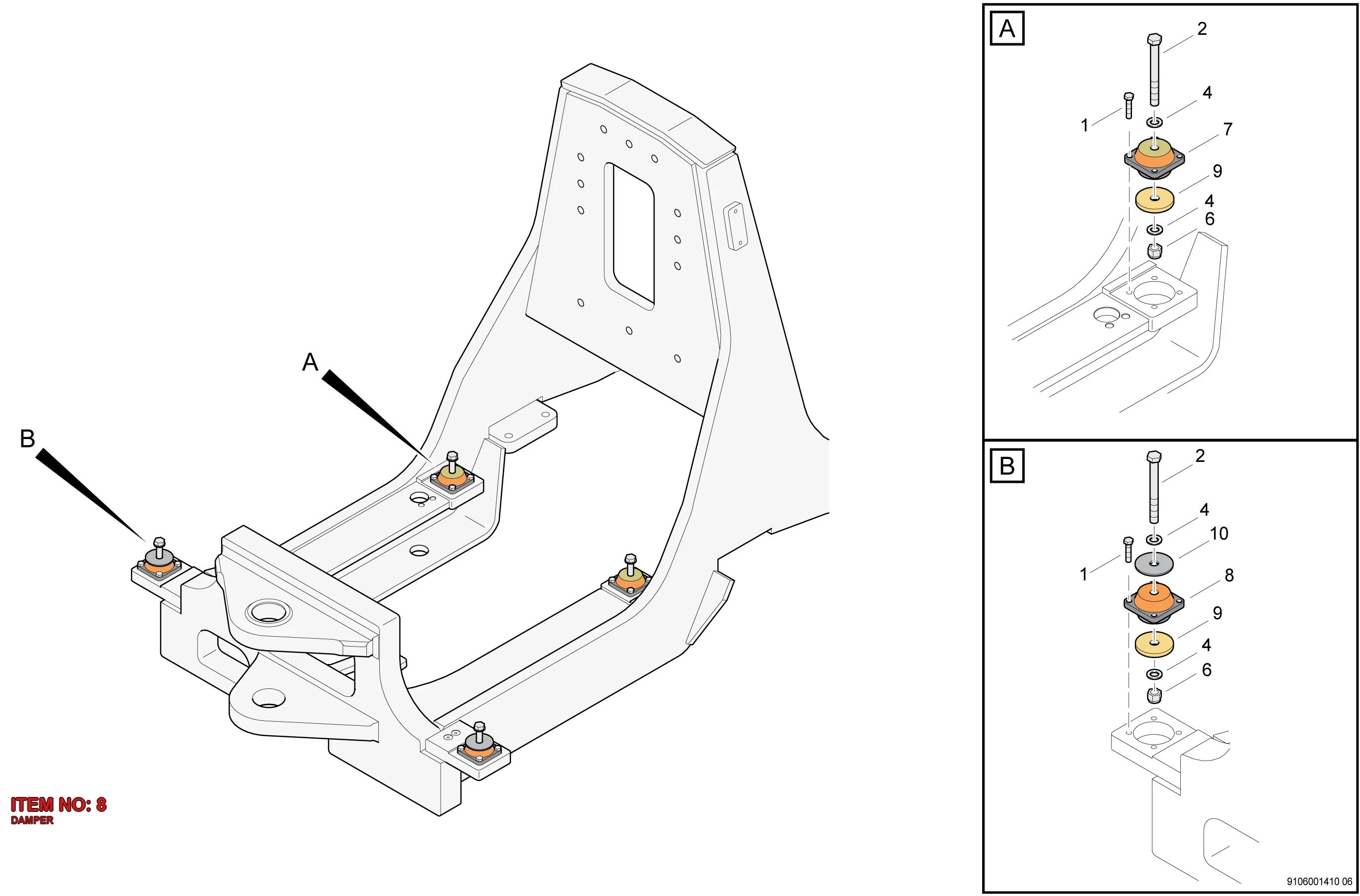 0399 9999 07 DAMPER - Technical Drawing