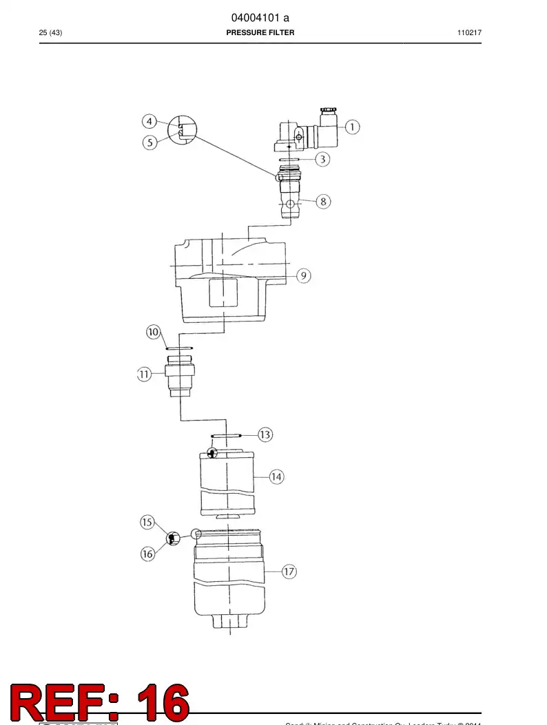 04004021 040 040 21 Backing ring - Sandvik Technical Drawing