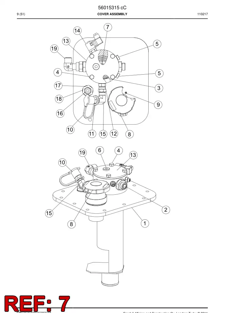 04004080 040 040 80 Element, Filter - Sandvik Technical Drawing