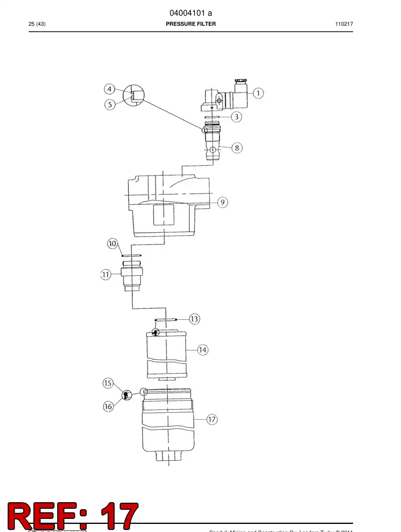 04004094 040 040 94 Seal kit - Sandvik Technical Drawing