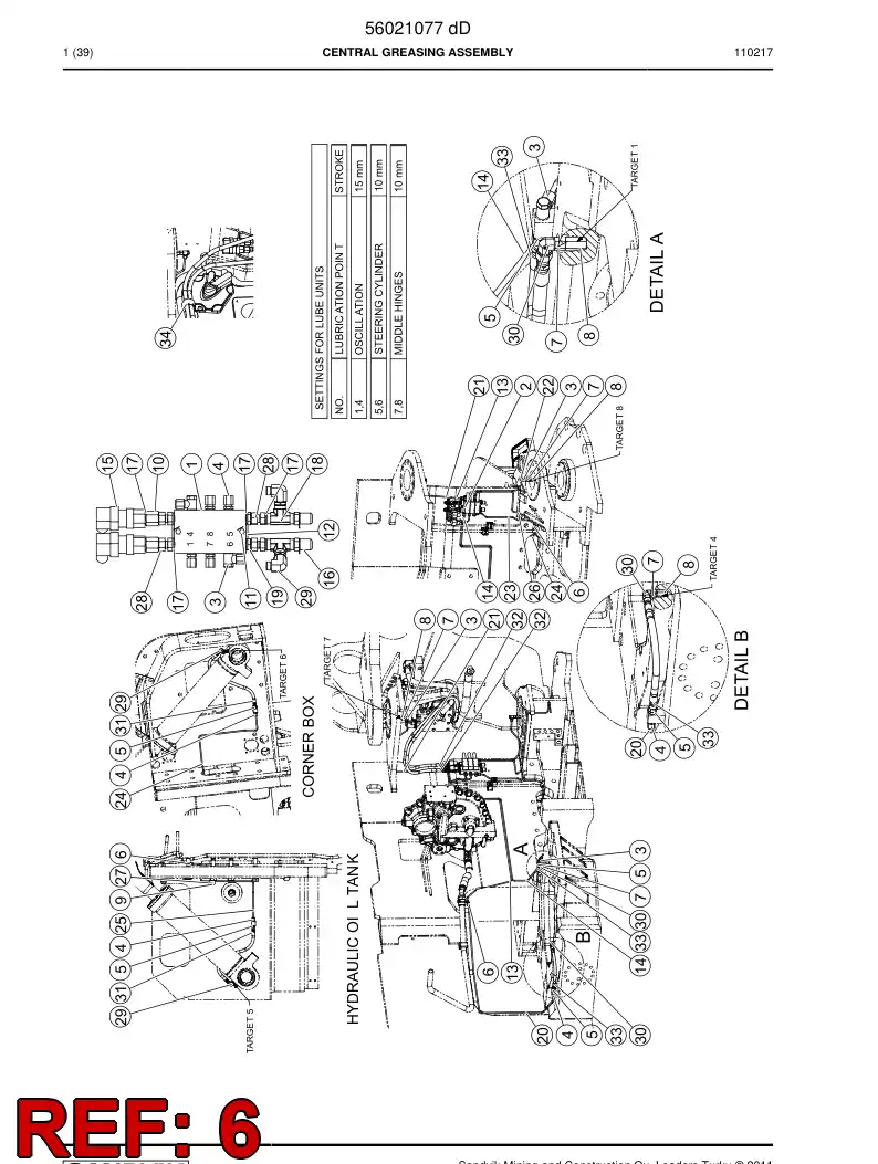 04111204 041 112 04 Adapter (hydraulic) - Sandvik Technical Drawing