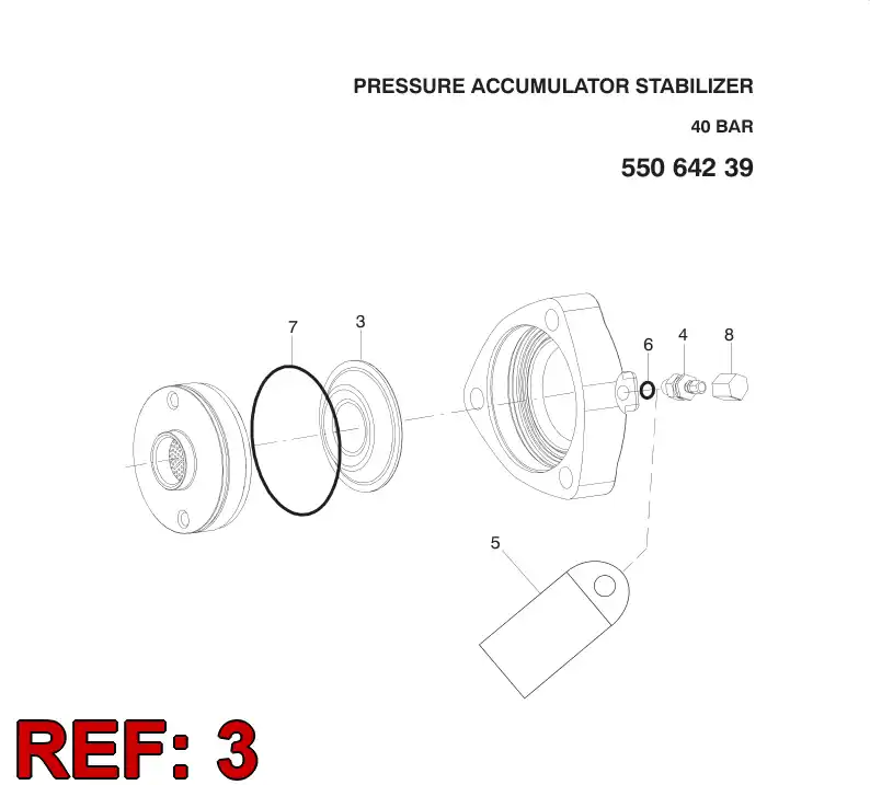 04114808 041 148 08 DIAPHRAGM - Sandvik Technical Drawing