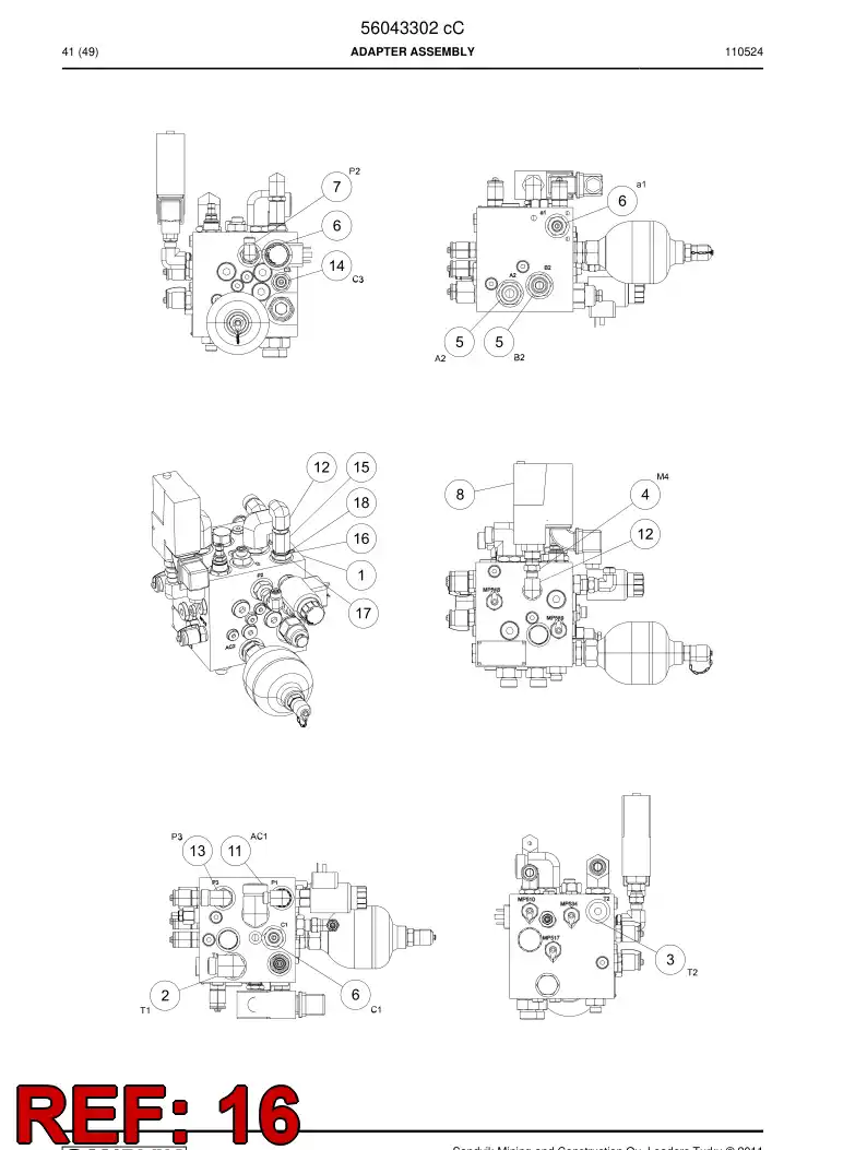 04130022 041 300 22 Connector - Sandvik Technical Drawing