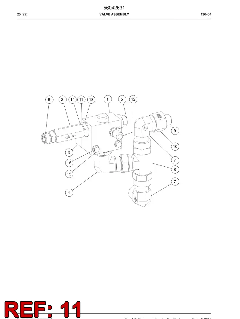 04130023 041 300 23 Adapter (hydraulic) - Sandvik Technical Drawing