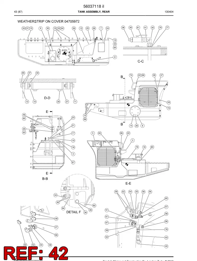 04130192 041 301 92 Adapter (hydraulic) - Sandvik Technical Drawing