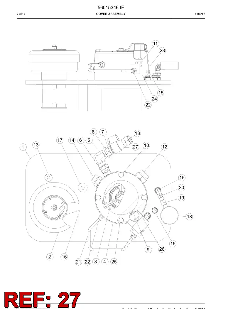 04132007 041 320 07 Quick disconnect fitting - Sandvik Technical Drawing