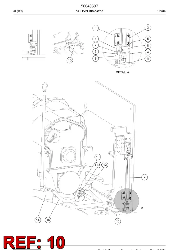 04133128 041 331 28 Adapter (hydraulic) - Sandvik Technical Drawing