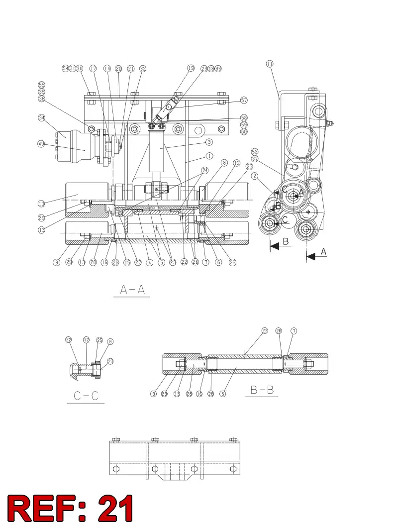 04142208 041 422 08 PLATE - Sandvik Technical Drawing