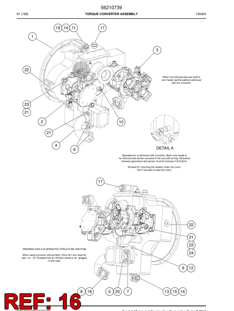 04180112 041 801 12 Nut - Sandvik Technical Drawing