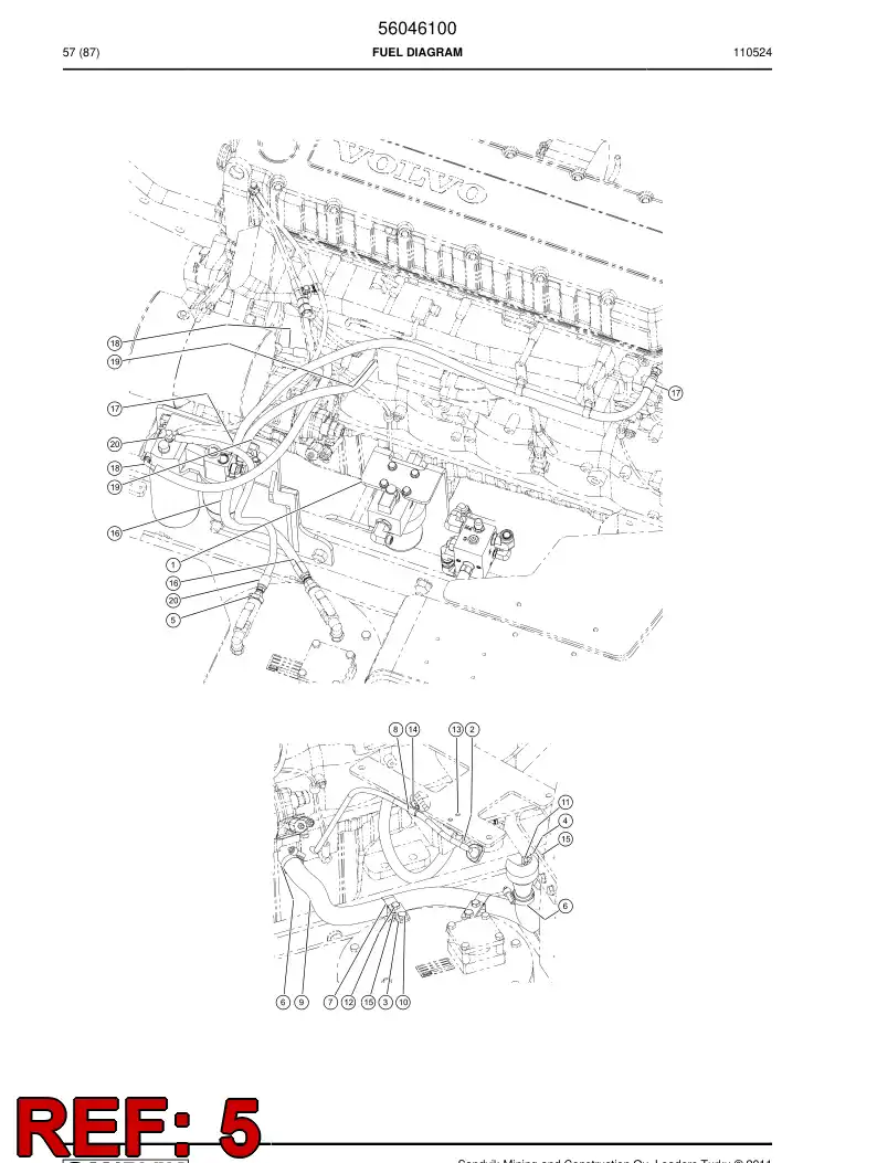 04180307 041 803 07 Adapter (hydraulic) - Sandvik Technical Drawing
