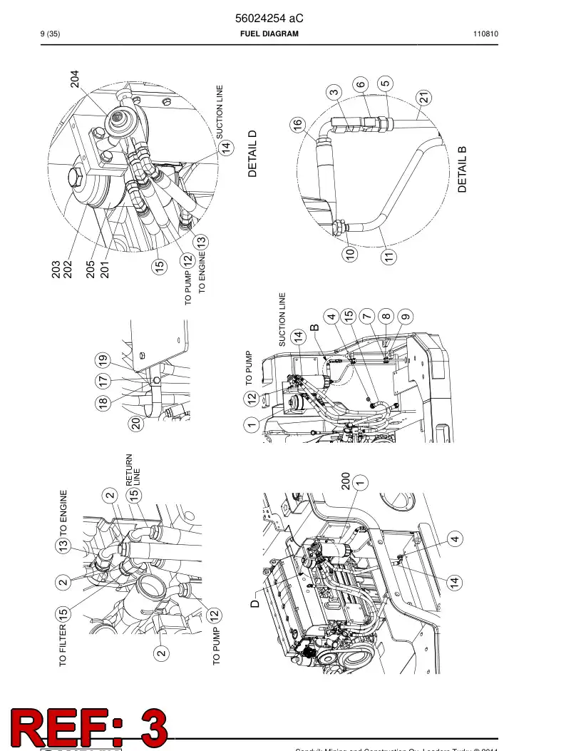 04180308 041 803 08 Adapter (hydraulic) - Sandvik Technical Drawing
