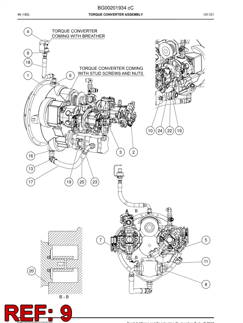 04180324 041 803 24 Adapter (hydraulic) - Sandvik Technical Drawing