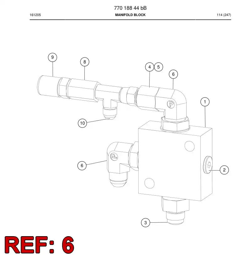 04180437 041 804 37 Adapter, Elbow - Sandvik Technical Drawing