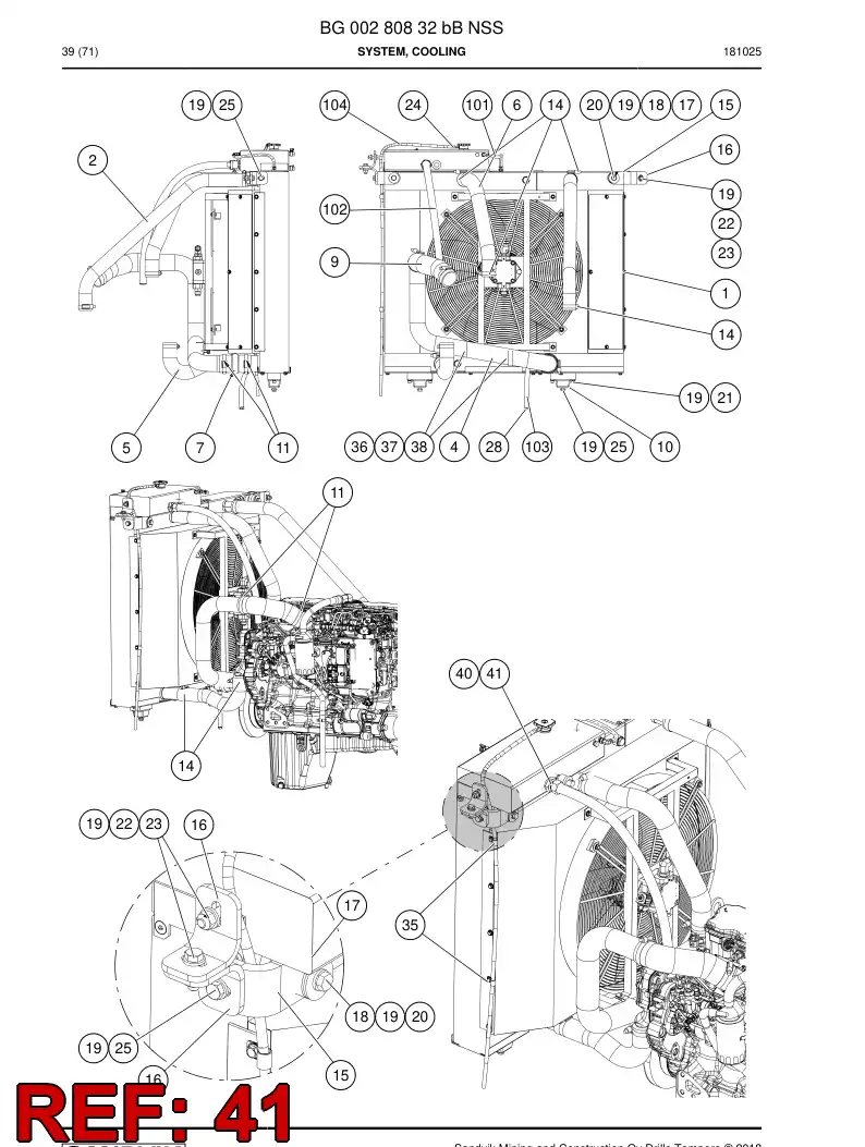04180742 041 807 42 Reducer, Tube End - Sandvik Technical Drawing