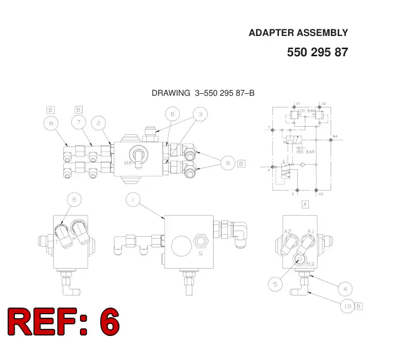 04181103 041 811 03 CONNECTOR - Sandvik Technical Drawing