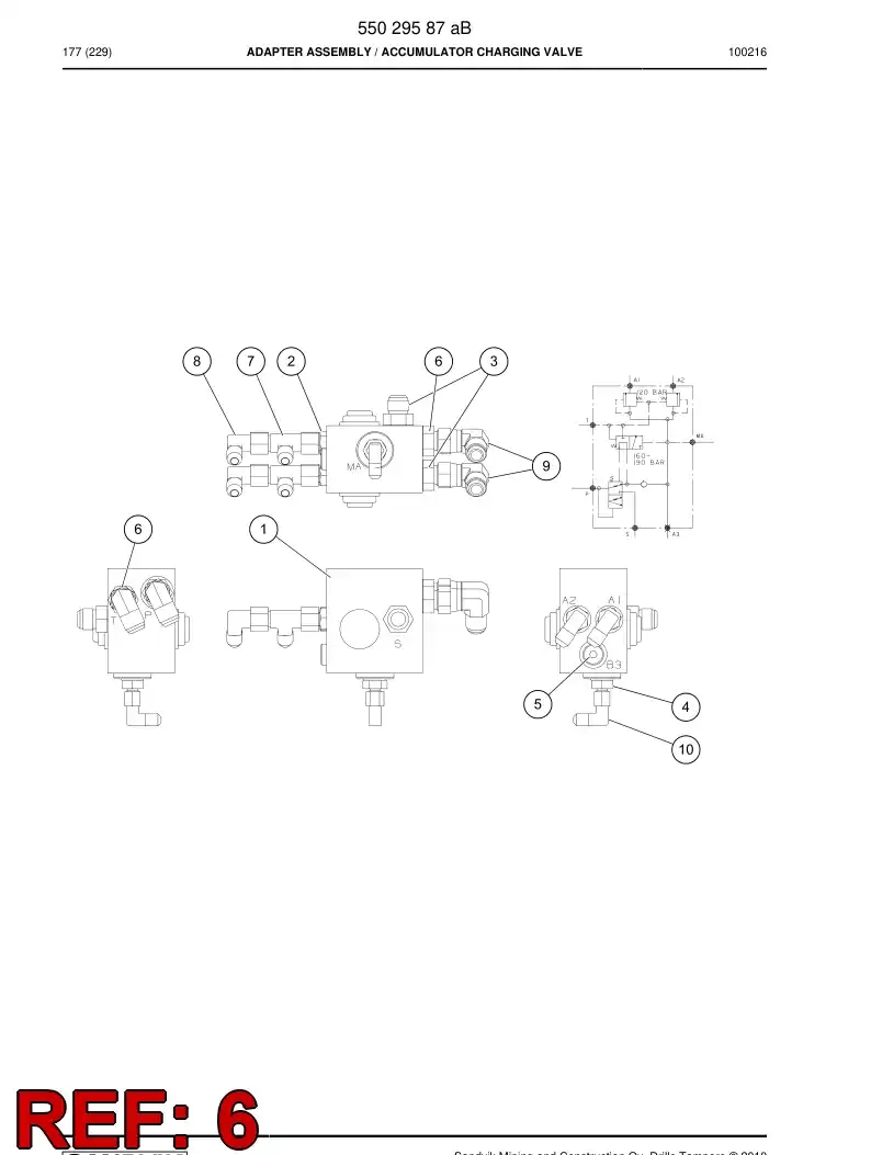 04181103a 041 811 03a Connector - Sandvik Technical Drawing