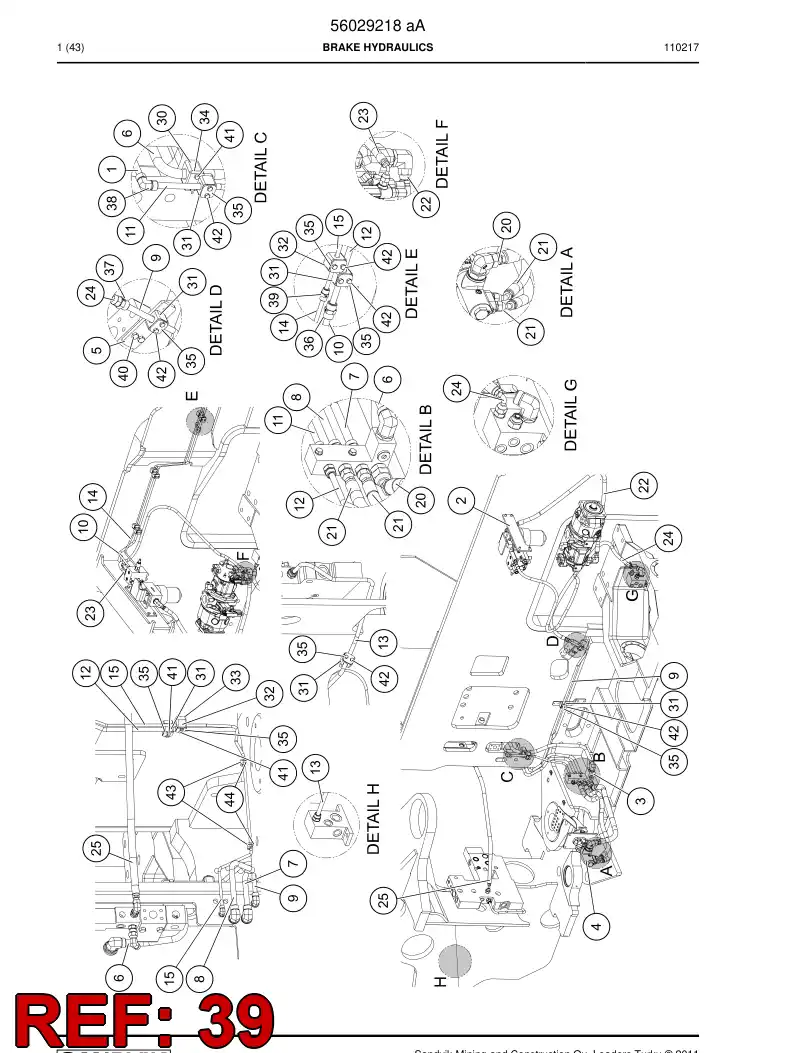04182000 041 820 00 Adapter (hydraulic) - Sandvik Technical Drawing