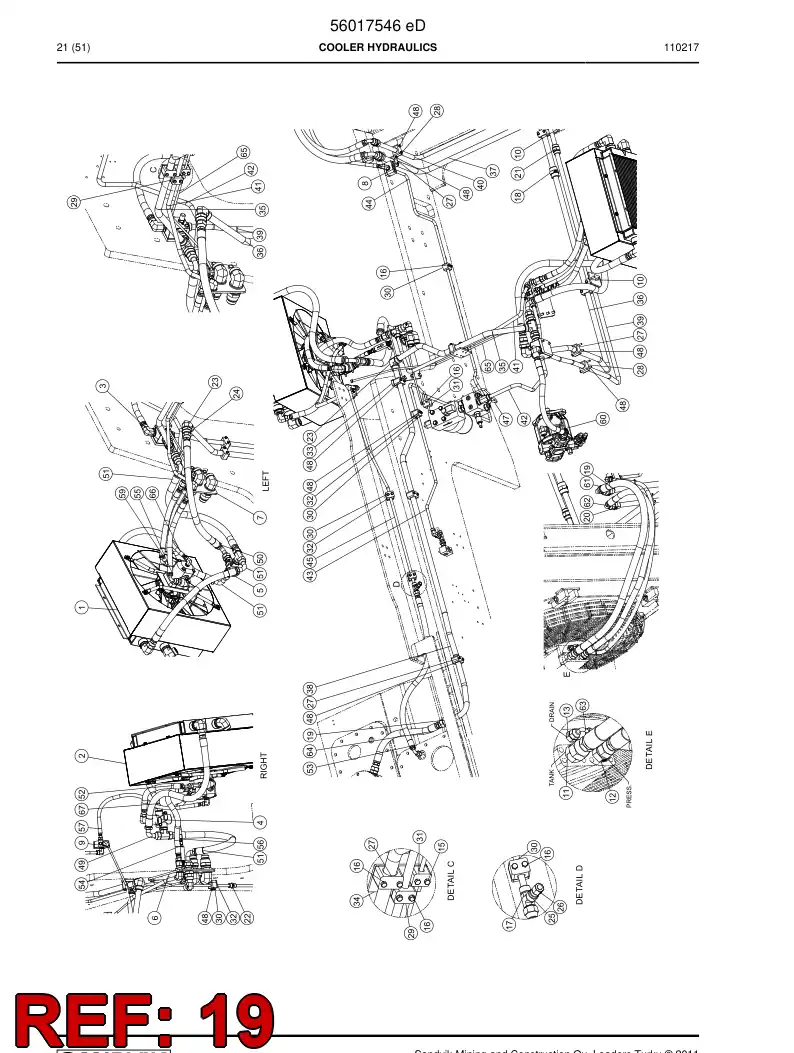 04182015 041 820 15 Adapter (hydraulic) - Sandvik Technical Drawing