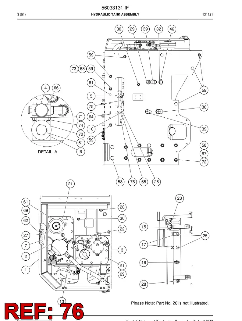 04182036 041 820 36 Adapter, Elbow - Sandvik Technical Drawing