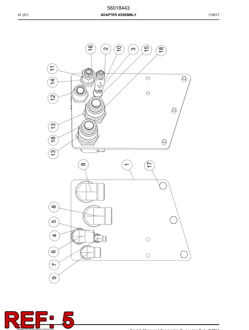 04182070 041 820 70 Connector - Sandvik Technical Drawing