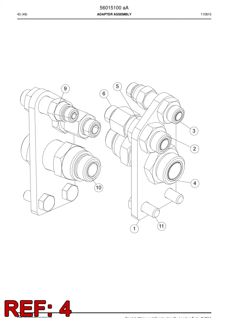 04182075 041 820 75 Connector - Sandvik Technical Drawing