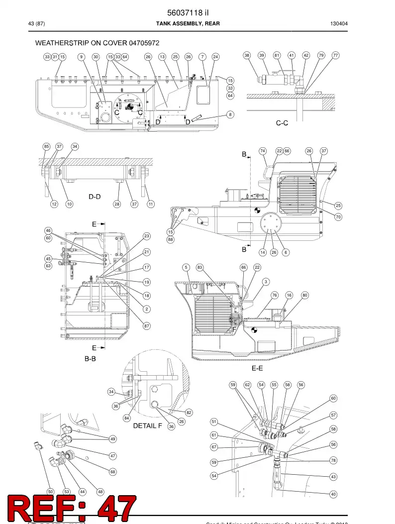 04182086 041 820 86 Connector - Sandvik Technical Drawing