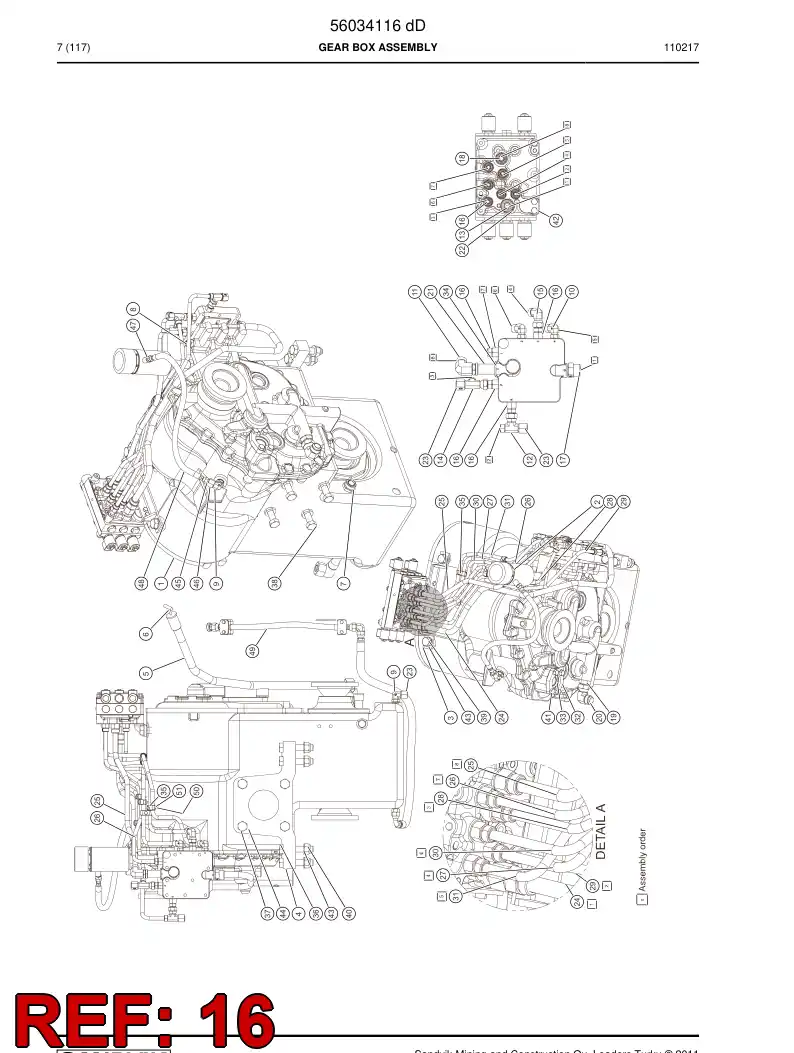 04182112 041 821 12 Adapter (hydraulic) - Sandvik Technical Drawing