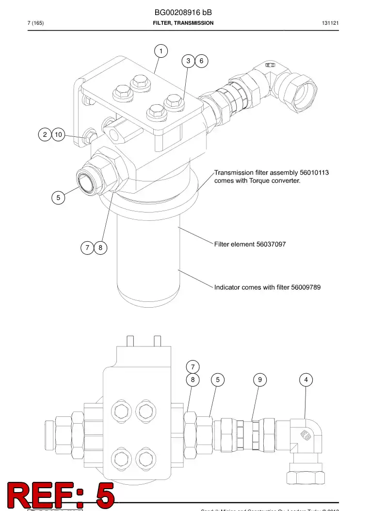 04182165 041 821 65 Adapter (hydraulic) - Sandvik Technical Drawing