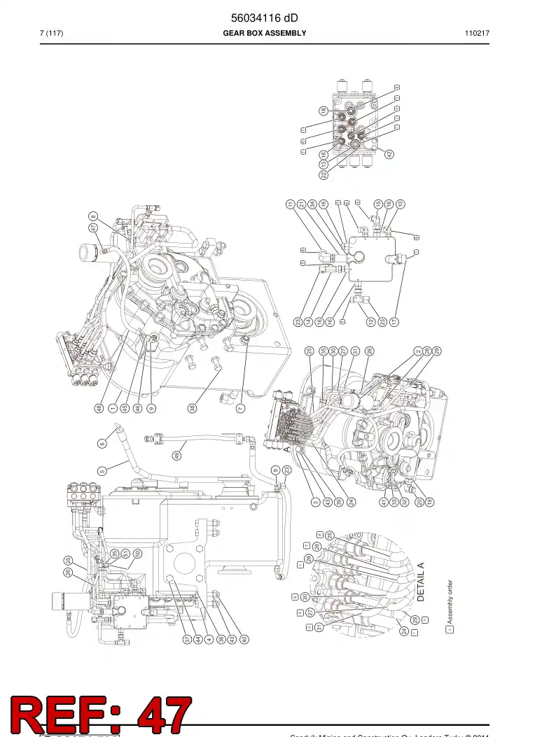 04182201 041 822 01 Adapter (hydraulic) - Sandvik Technical Drawing
