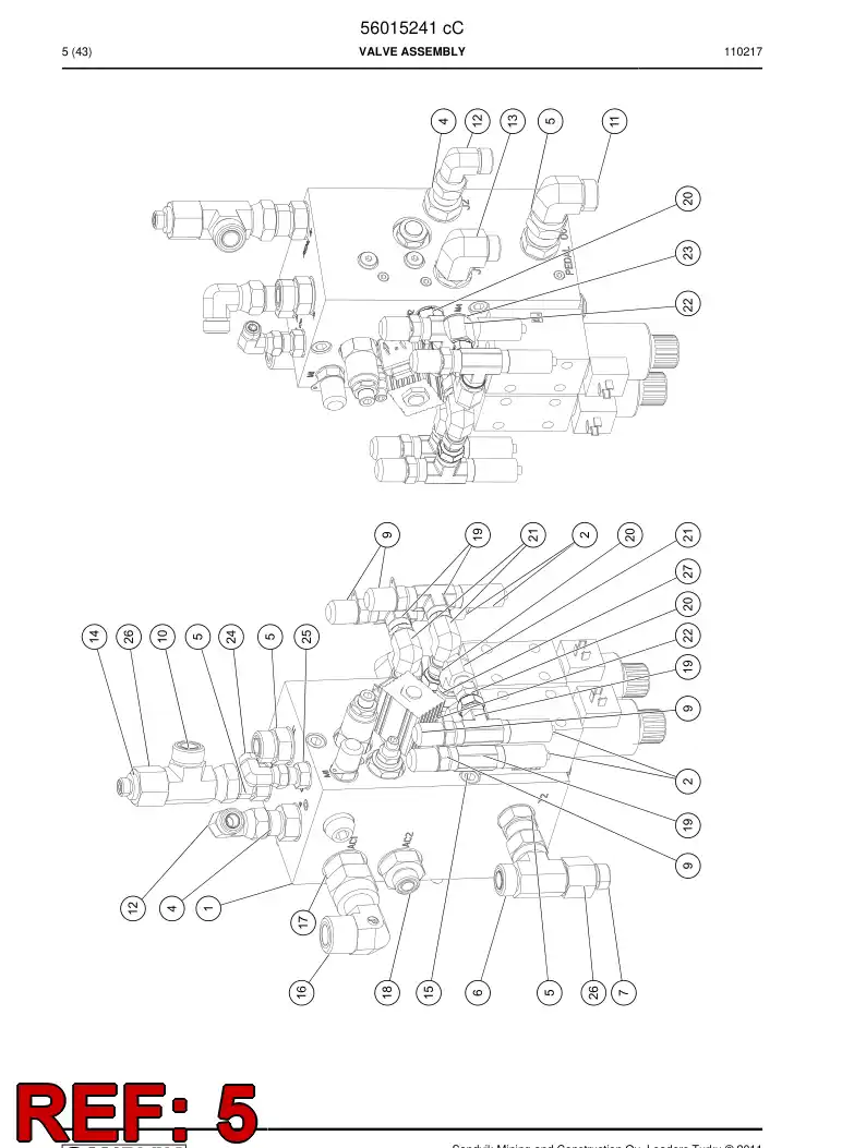 04182226 041 822 26 Adapter (hydraulic) - Sandvik Technical Drawing