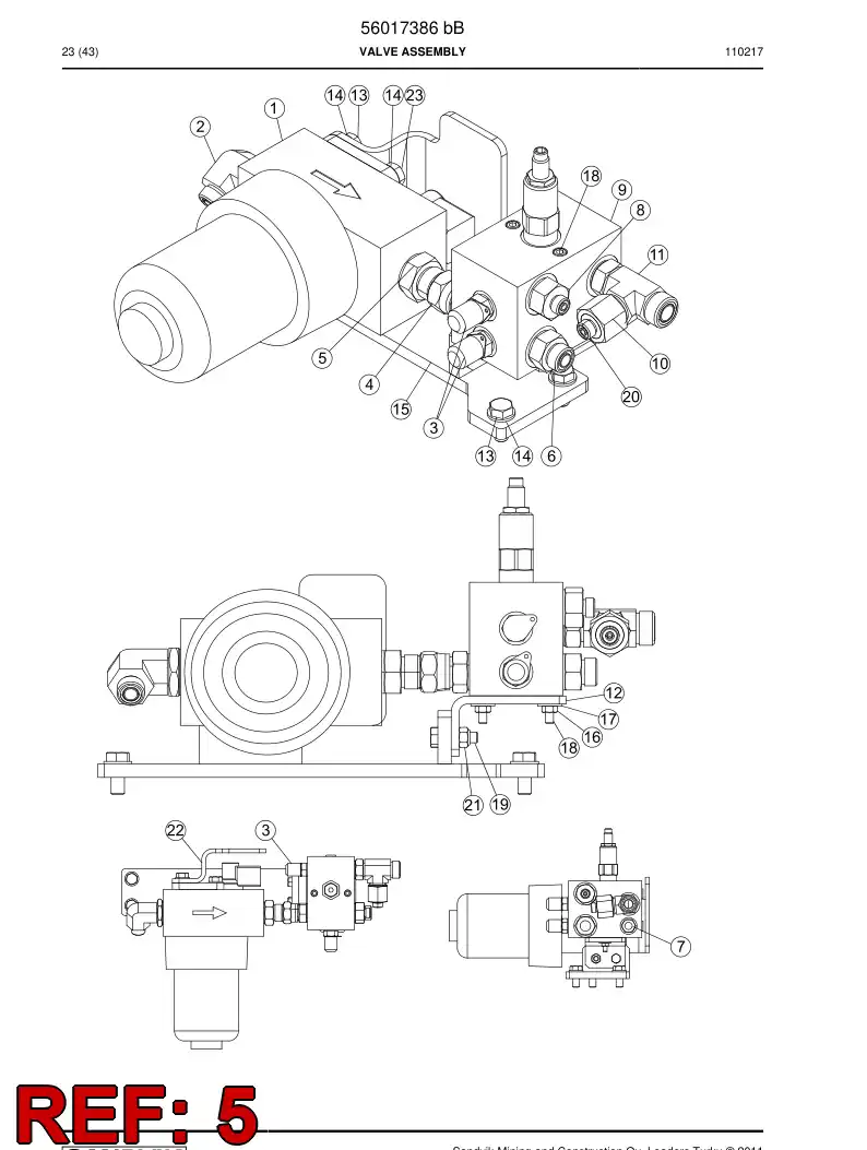 04182228 041 822 28 Adapter (hydraulic) - Sandvik Technical Drawing