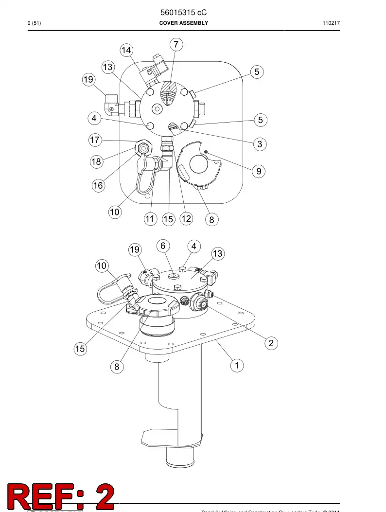 04182252 041 822 52 Adapter (hydraulic) - Sandvik Technical Drawing