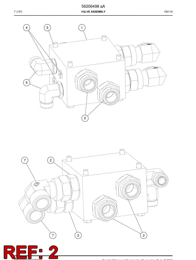 04182270 041 822 70 Adapter, Hydraulic - Sandvik Technical Drawing