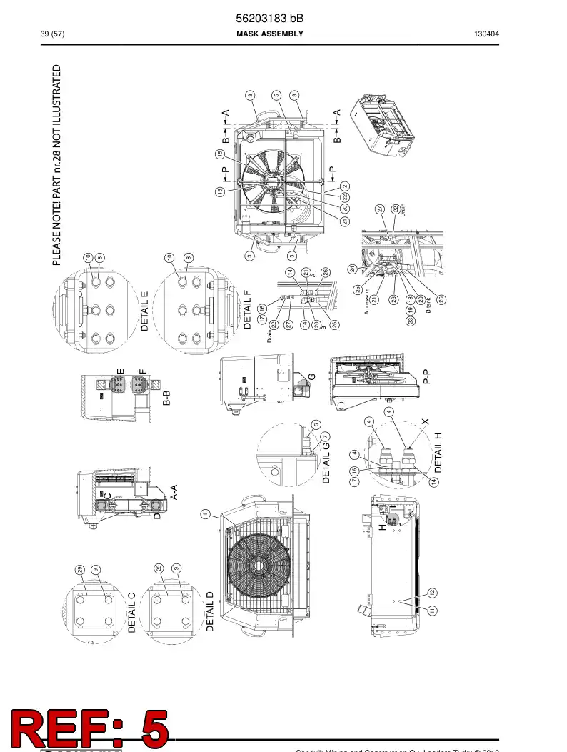 04182302 041 823 02 Adapter (hydraulic) - Sandvik Technical Drawing