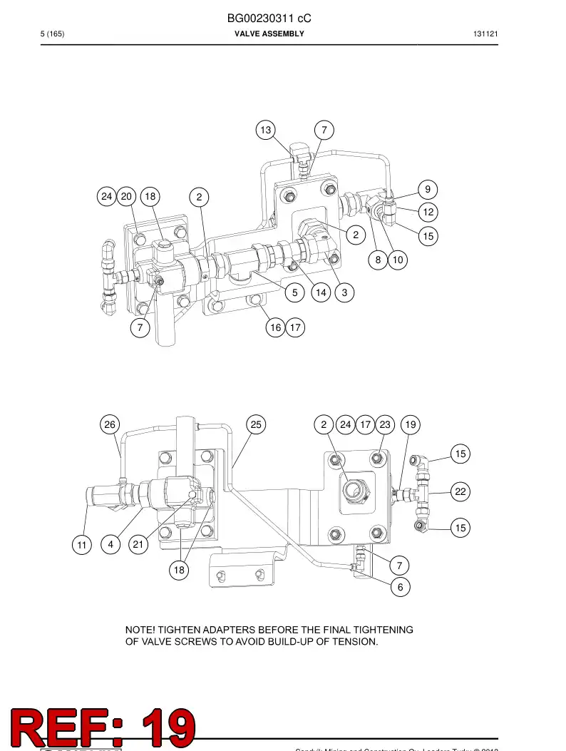 04182310 041 823 10 Adapter (hydraulic) - Sandvik Technical Drawing