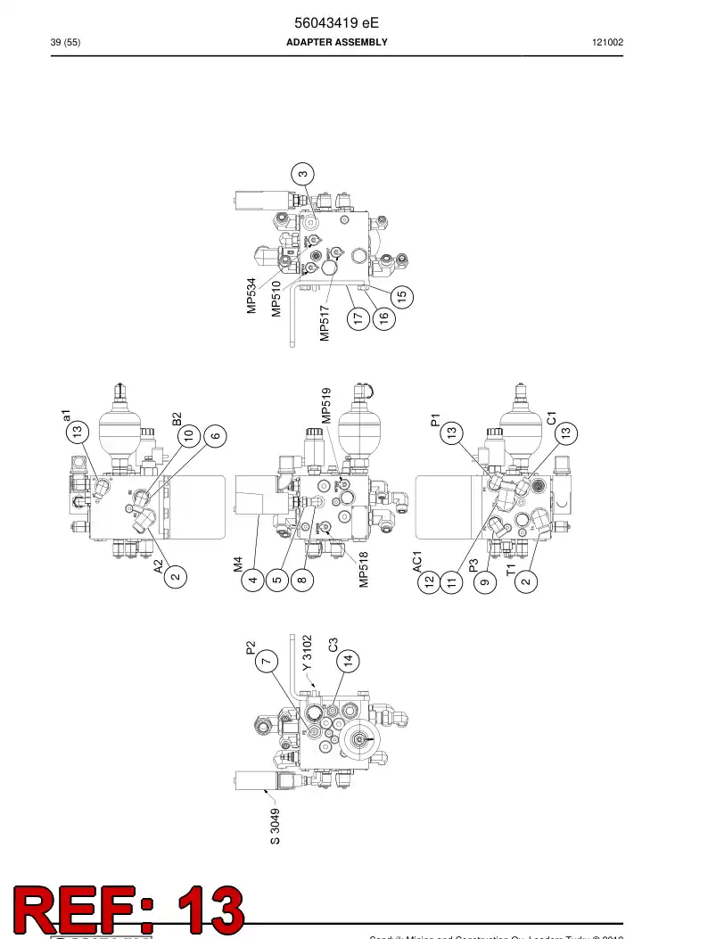 04182402 041 824 02 Elbow adapter - Sandvik Technical Drawing