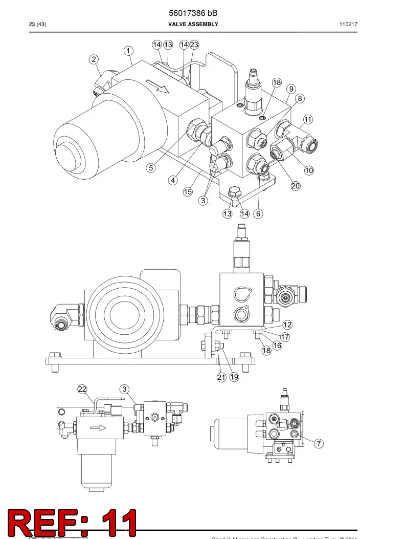 04182577 041 825 77 Adapter, Tee - Sandvik Technical Drawing