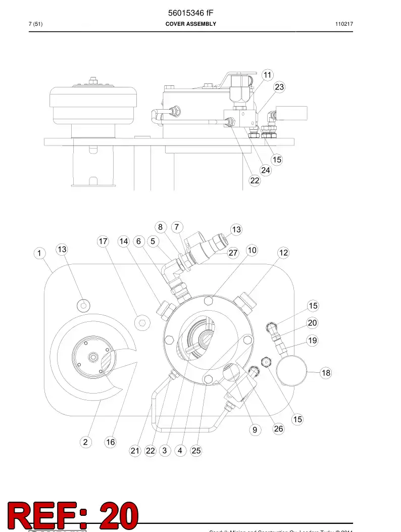 04182600 041 826 00 Adapter, Elbow - Sandvik Technical Drawing