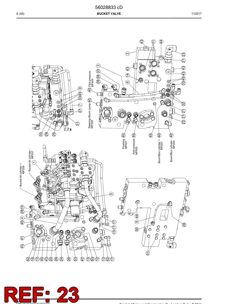 04182610 041 826 10 Adapter, Elbow - Sandvik Technical Drawing
