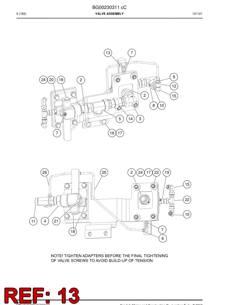 04182650 041 826 50 Adapter, Tee - Sandvik Technical Drawing