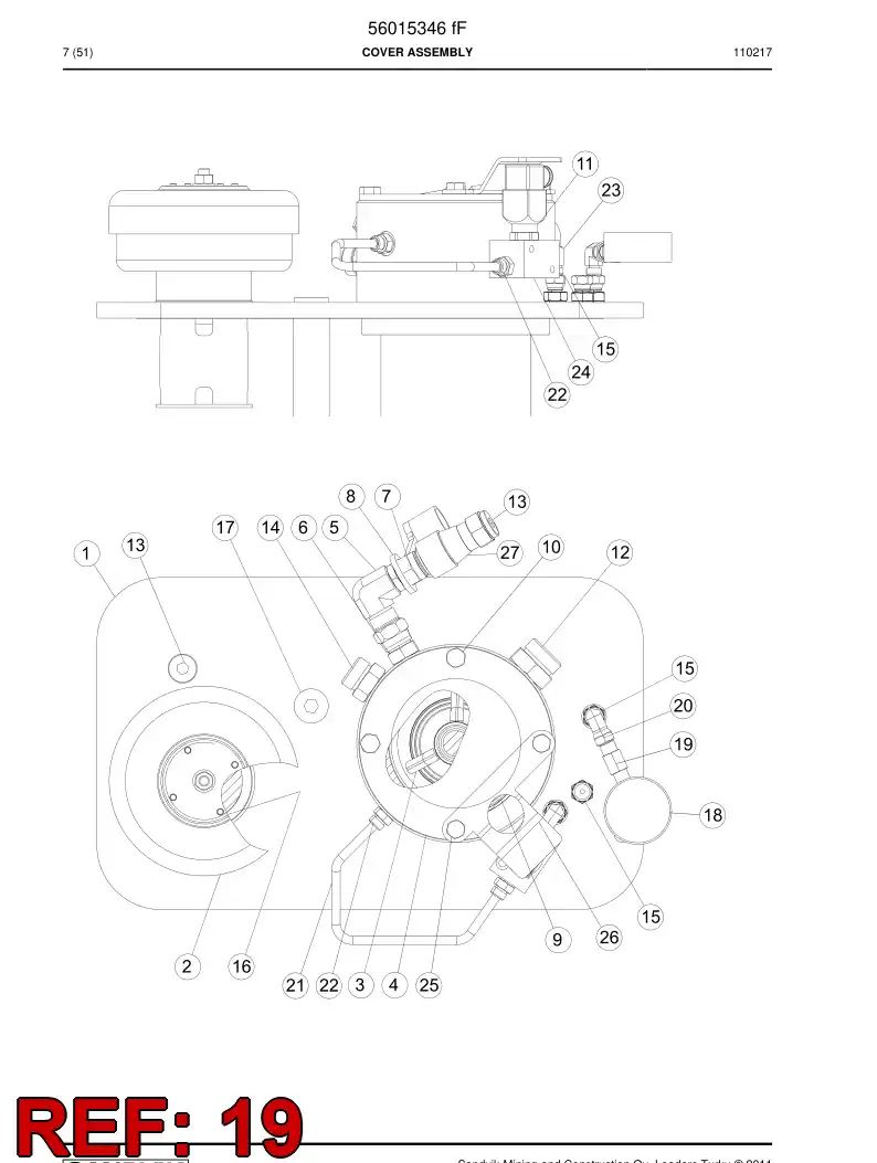 04182770 041 827 70 Connector for gauge - Sandvik Technical Drawing