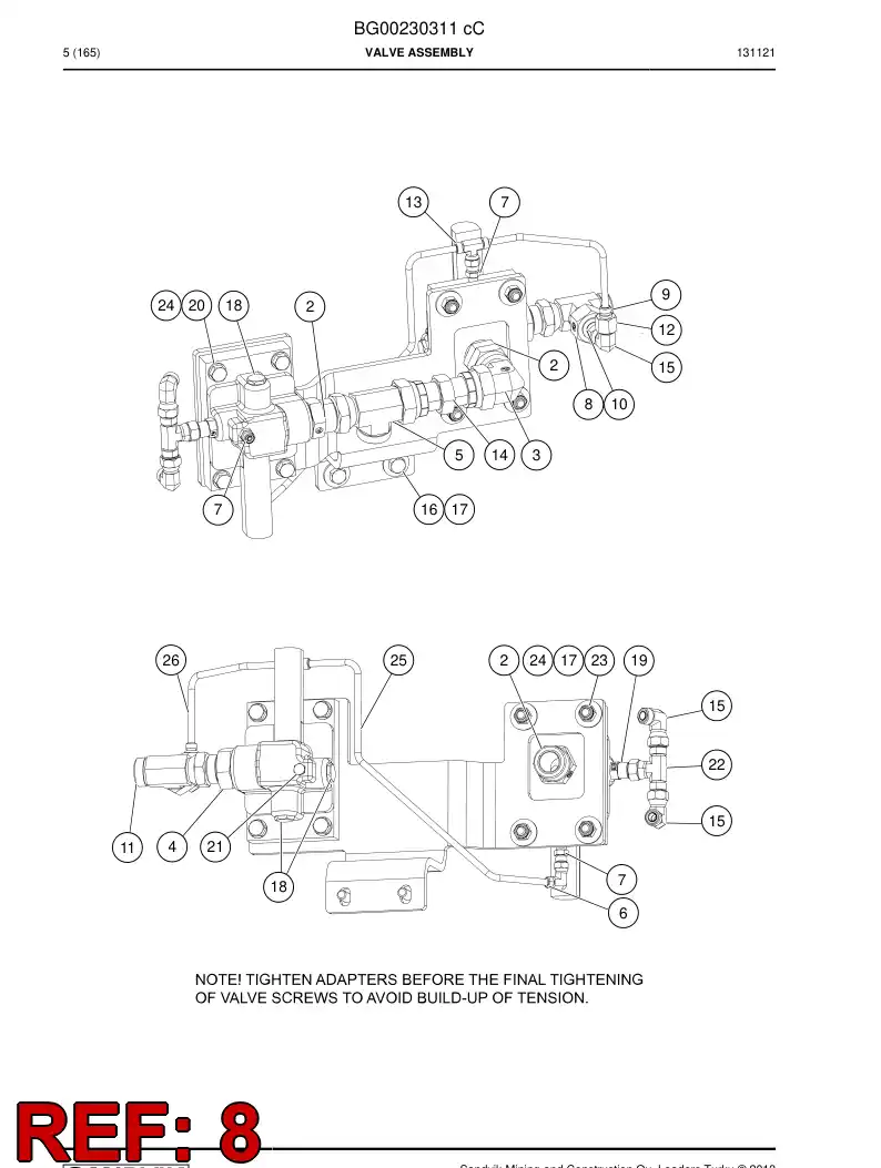 04182810 041 828 10 Nut - Sandvik Technical Drawing