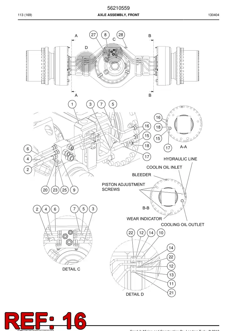 04182849 041 828 49 Adapter (hydraulic) - Sandvik Technical Drawing