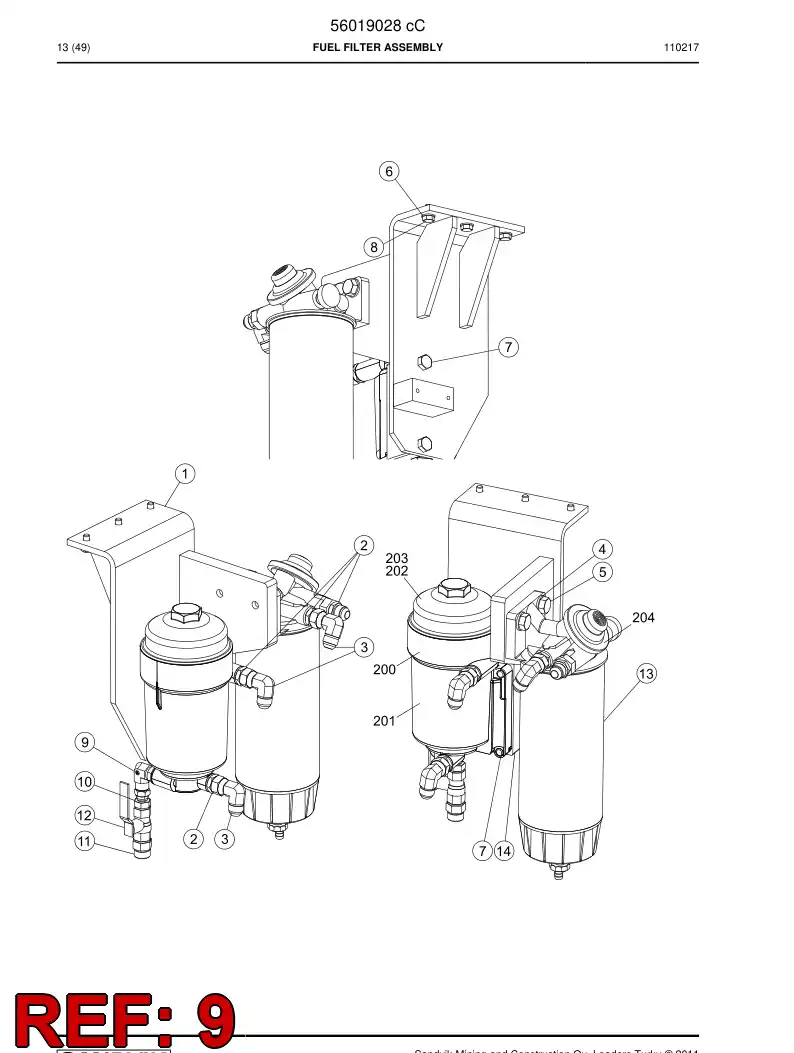 04182851 041 828 51 Adapter, Elbow - Sandvik Technical Drawing